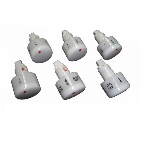 Elco πατητά κουμπιά κουζίνας σετ λευκά