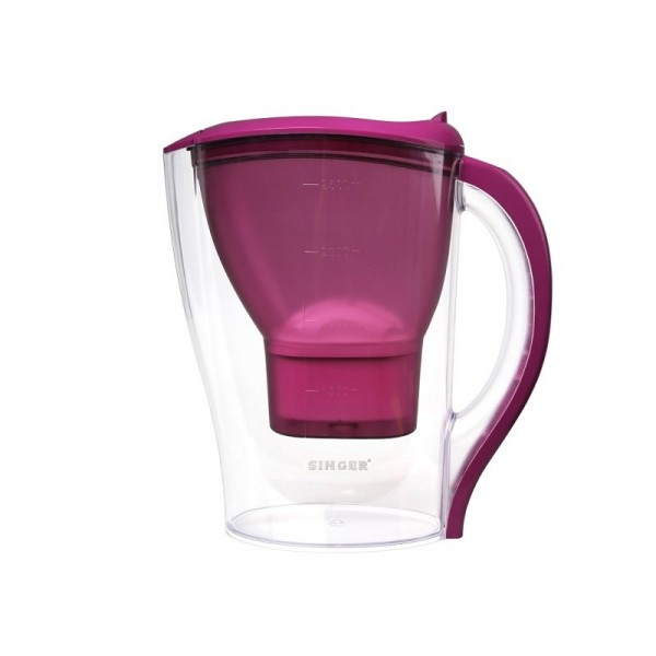 Κανάτα νερού με φίλτρο 2,5L  Singer WP-04 μωβ