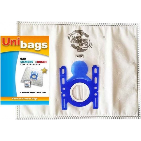 Σακούλες σκούπας Bosch Siemens Unibags 920 Type G Σακούλες σκούπας Bosch Siemens Unibags 920 Type G