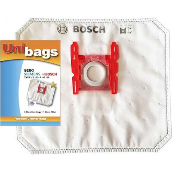 Σακούλες σκούπας υφασμάτινες για Bosch, Siemens Unibags 920G Type G