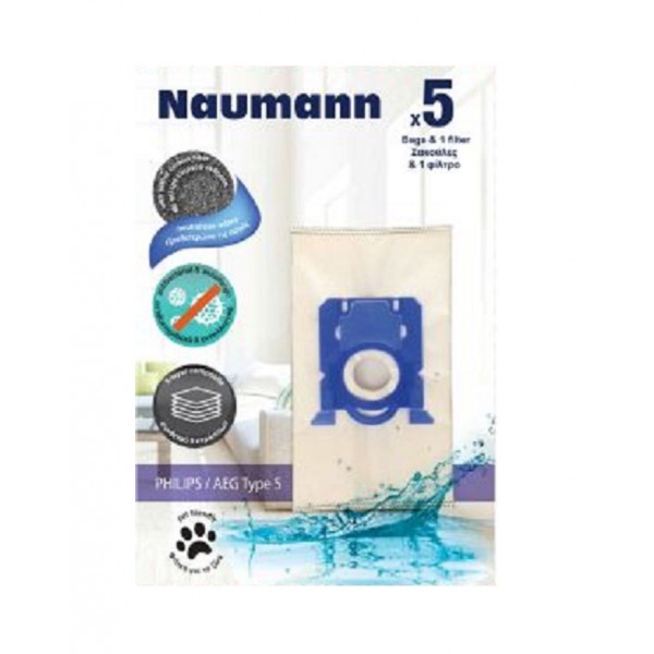 Σακούλες σκούπας για Philips S bag Naumann