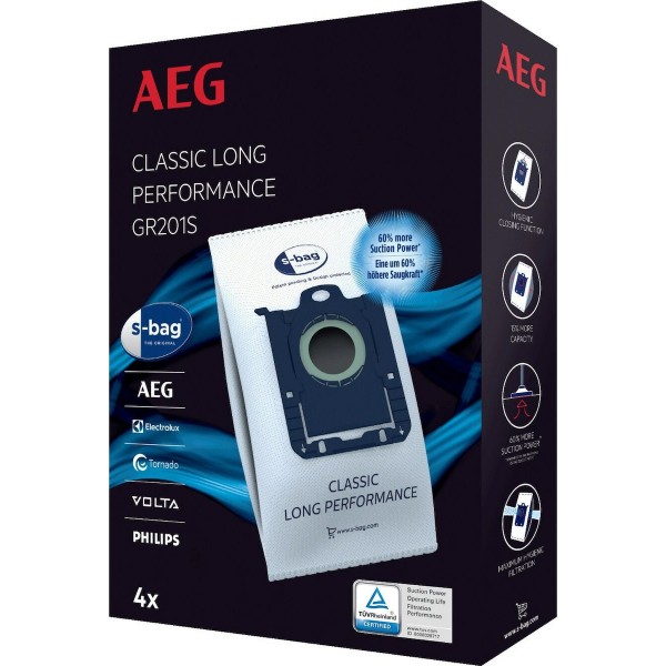 Σακούλες σκούπας S-BAG Original Philips -Aeg- Electrolux GR201S 9001684746 Σακούλες σκούπας S-BAG Original Philips -Aeg- Electrolux GR201S 9001684746
