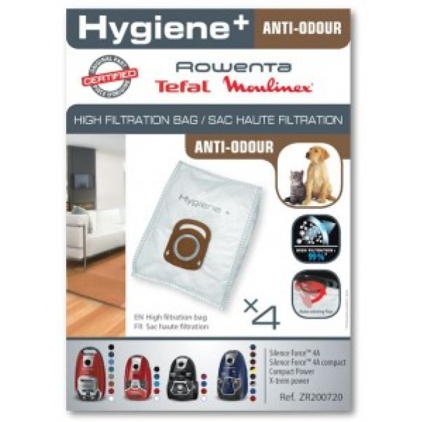 Σακούλες σκούπας Rowenta Anti Odour Hygiene Original ZR200720