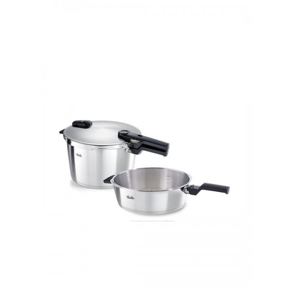 Fissler Quattro Σετ Χύτρα και Τηγάνι 8lt & 4lt. - 26cm Vitaquick Premium 60281011000
